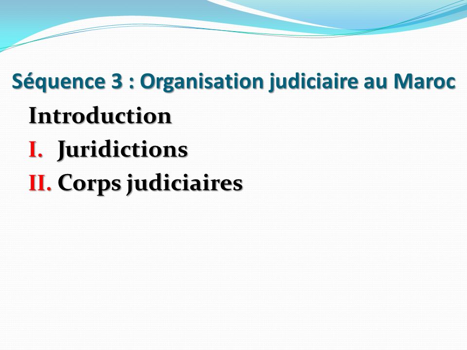 l'organisation judiciaire au maroc pdf